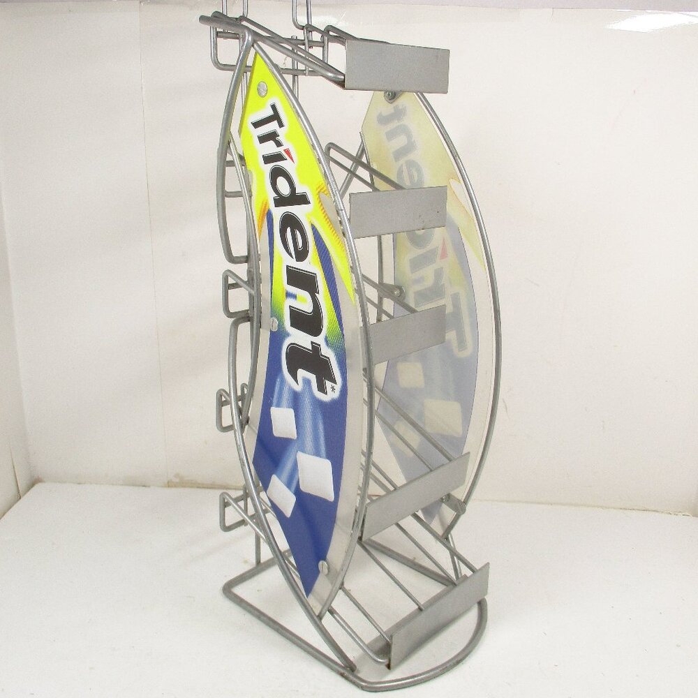 TRIDENT 5 Shelf Metal Store Counter Top GUM DISPLAY RACK